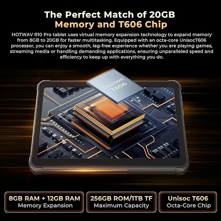 HOTWAV R10 Pro Rugged Tablet - HOTWAV