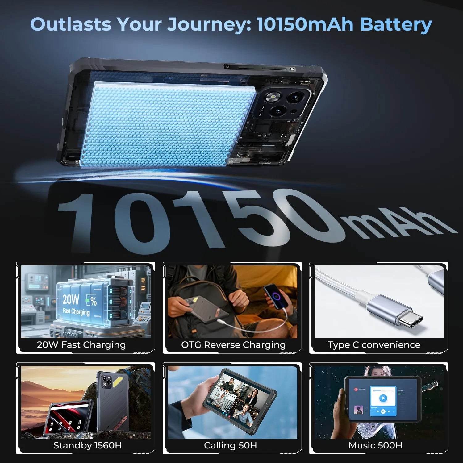 HOTWAV R11 Pro Rugged Tablet with Stylus Pen - HOTWAV
