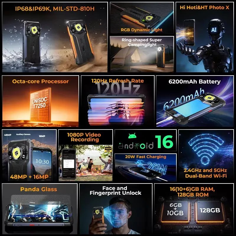 HOTWAV Cyber 17 Rugged Phone - HOTWAV